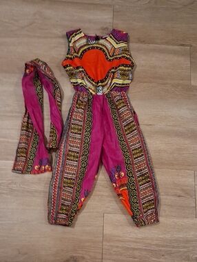 NEW, SIZE 6 KARAN AFRICAN GIRLS JUMPSUIT